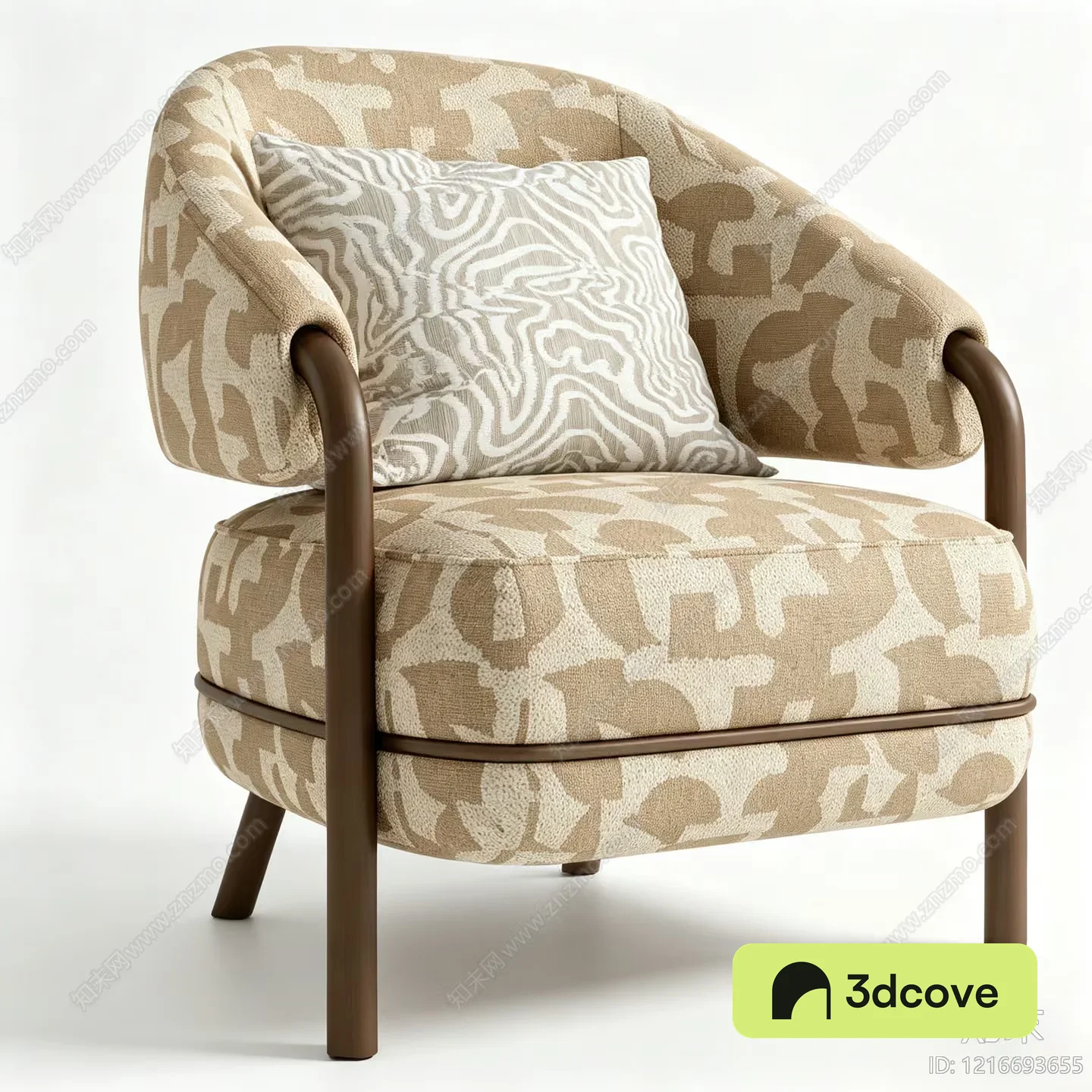 Brown And White Chair