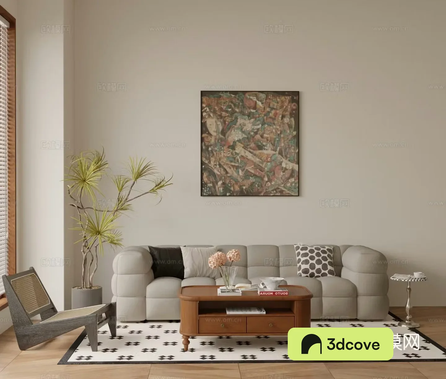 Wasabi combination sofa 3D model