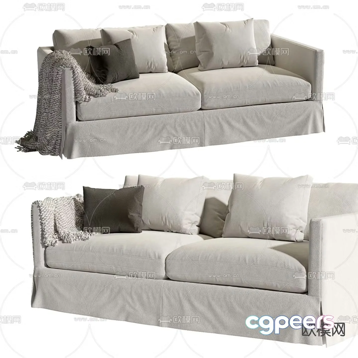 Modern love sofa 3d model