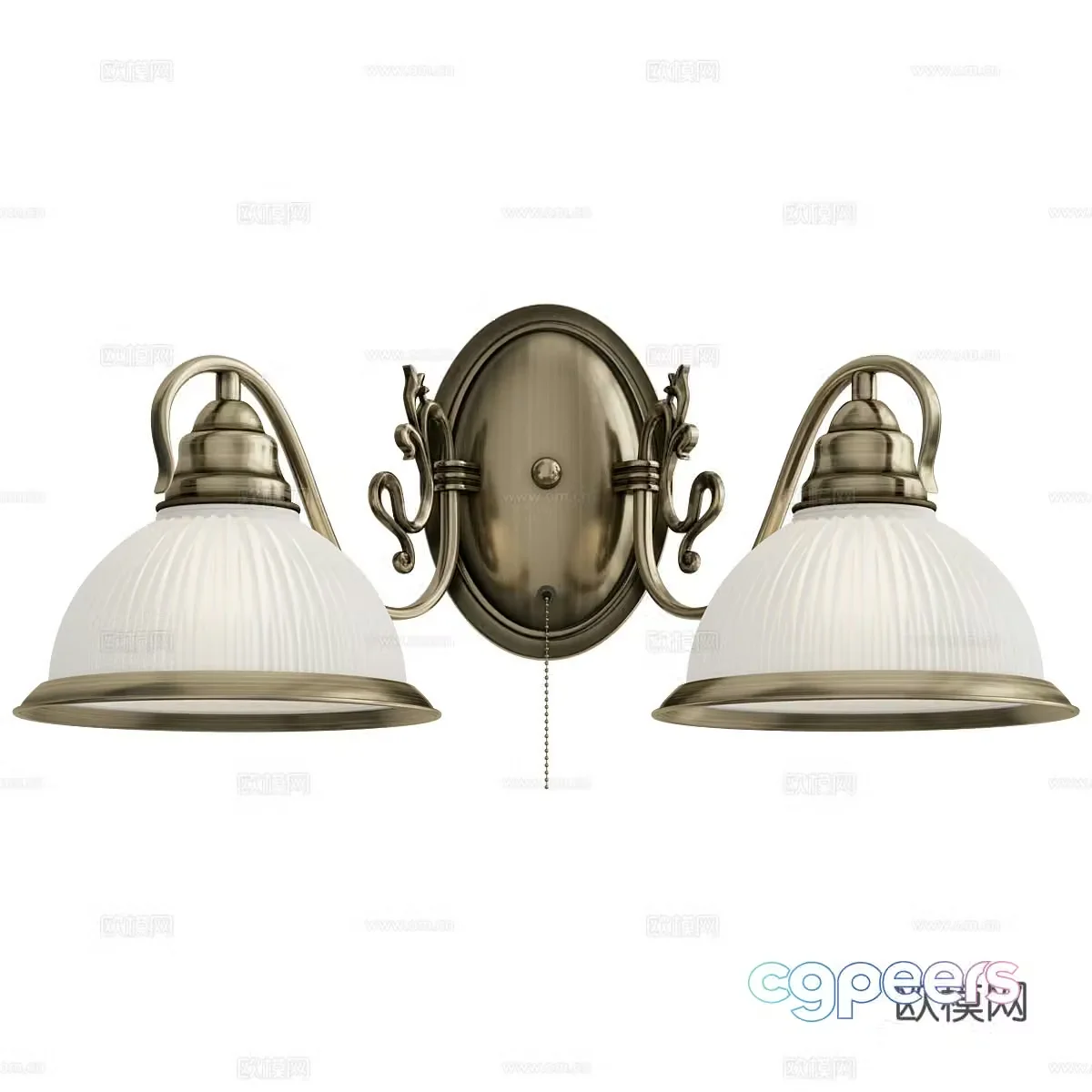 Simple European wall lamp Classical wall lamp Retro wall lamp Metal wall lamp Bedside wall lamp Wrought art wall lamp 3D model