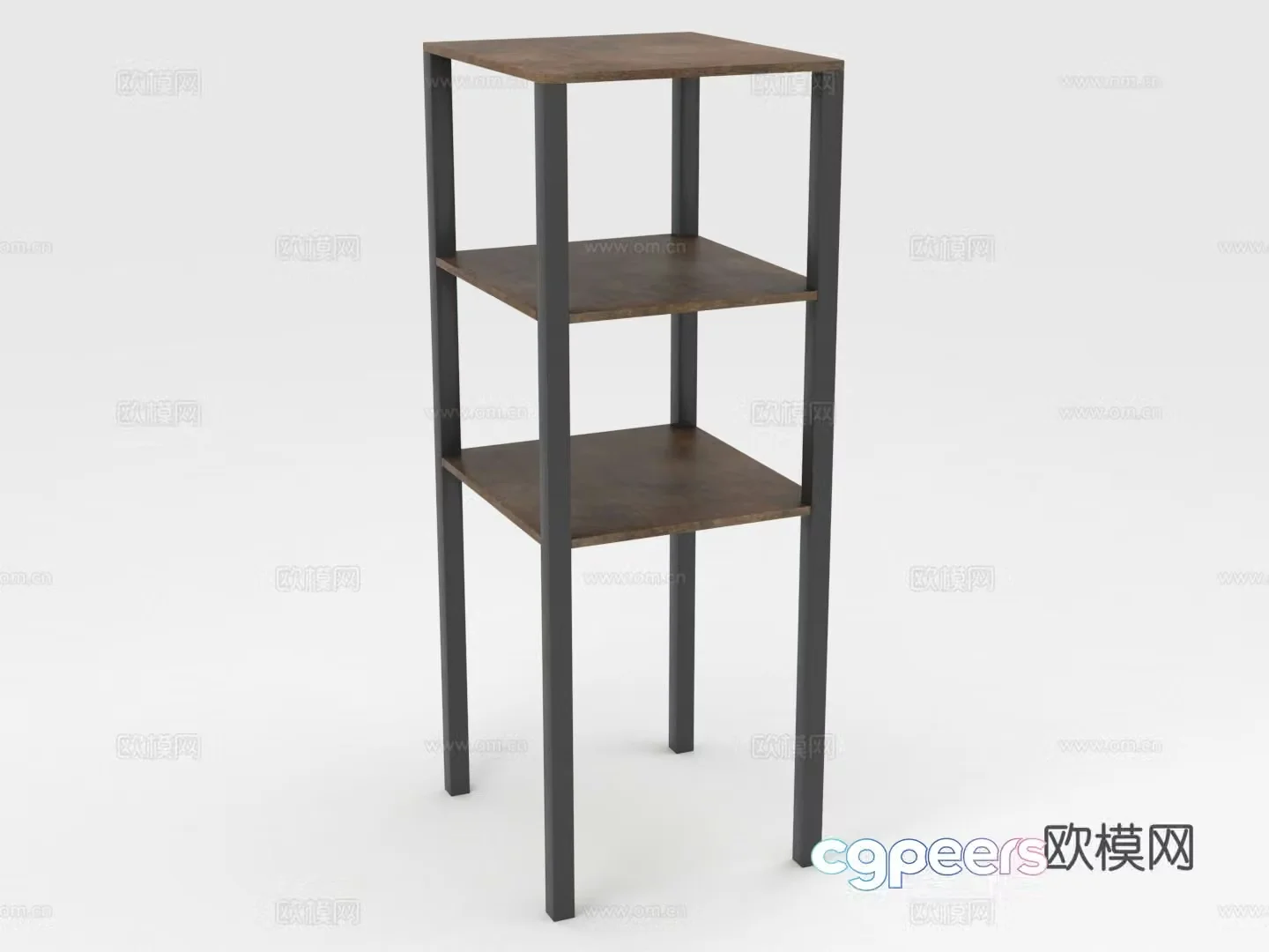 Shelf Bookshelf Layer Display rack 3D model
