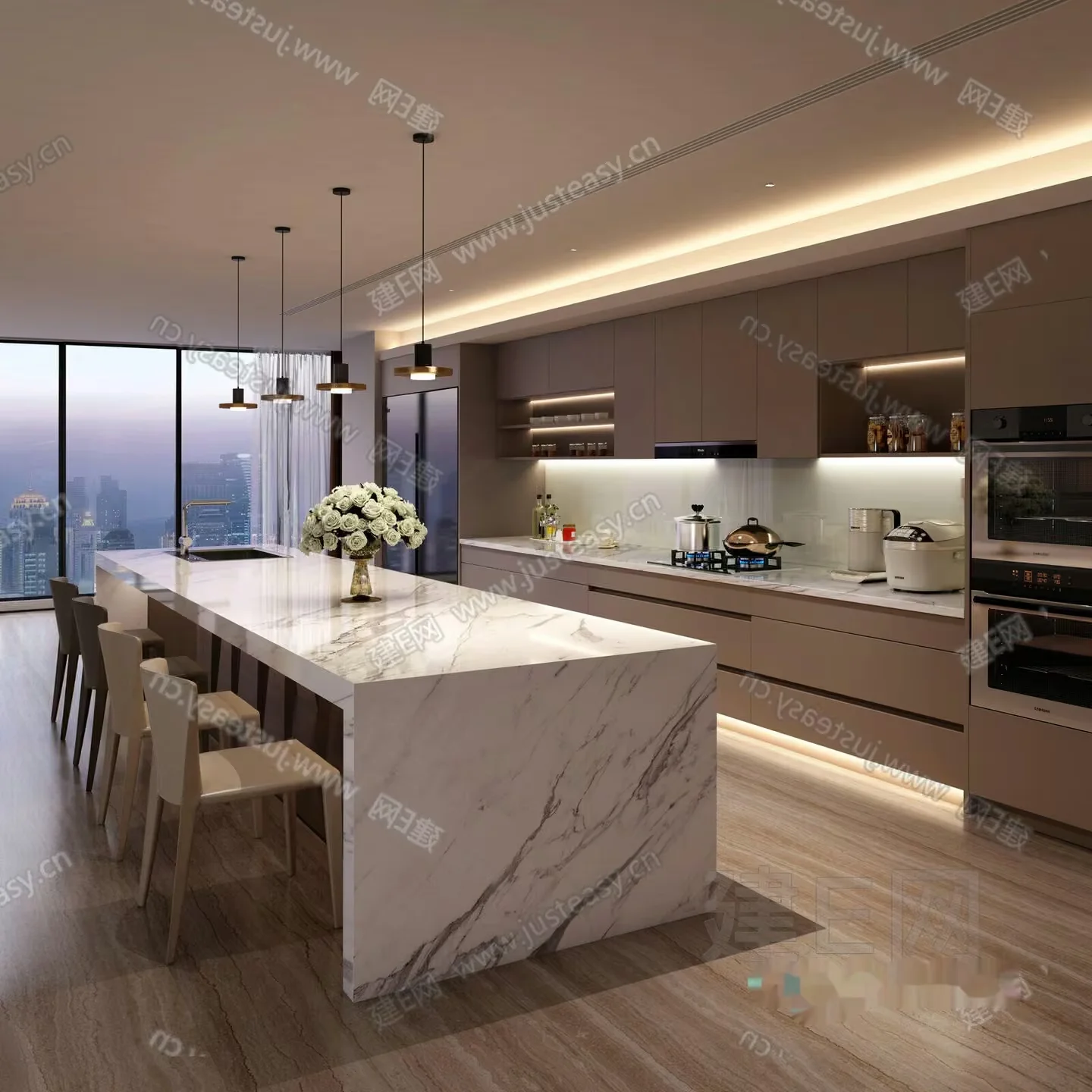 Modern Kitchen 3D Model – 15169 – VRAY Render