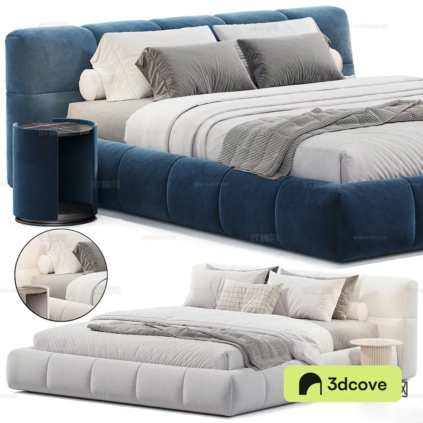 Modern double bed