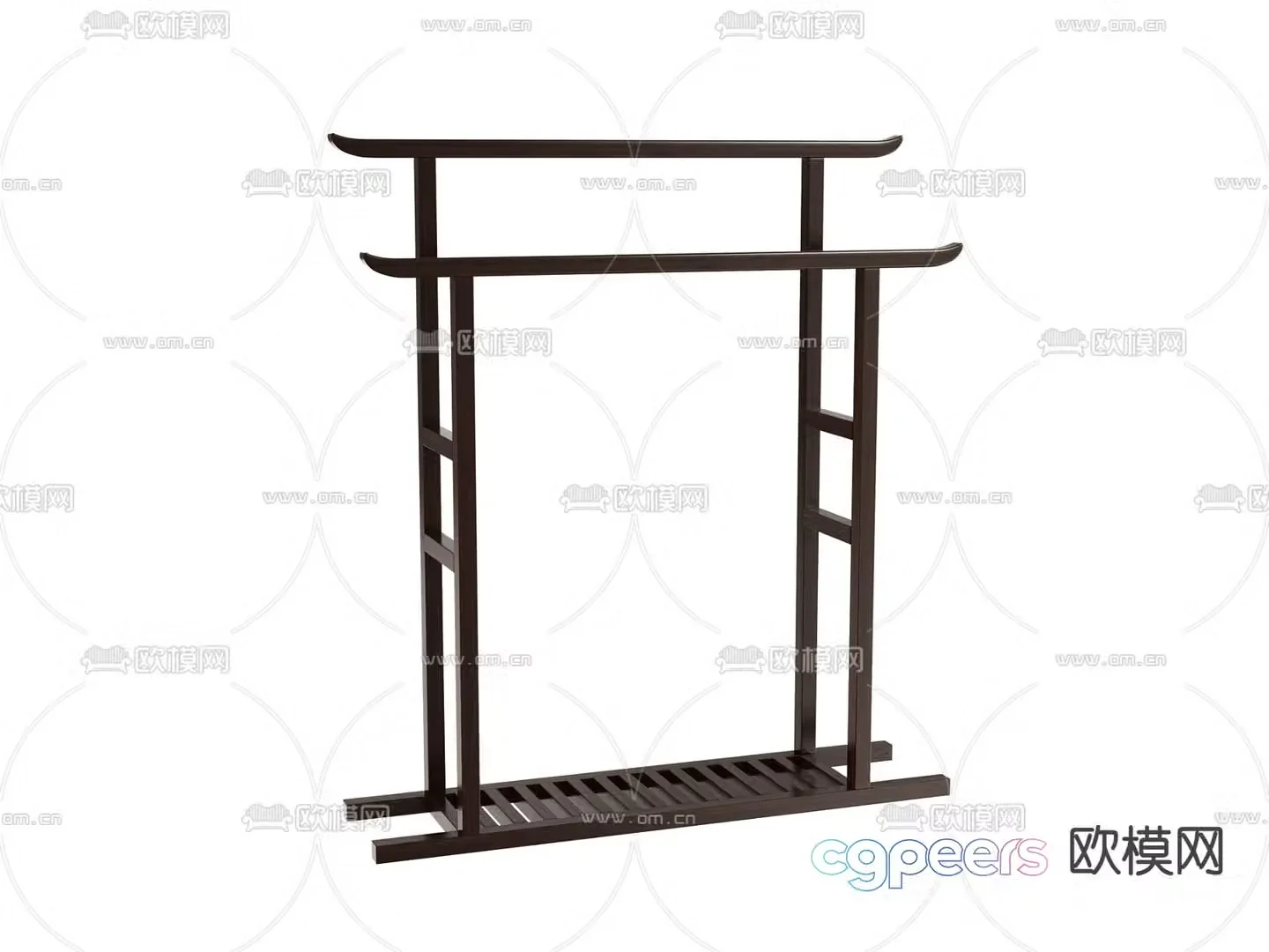 New Chinese style clothes hanger clothes hanger 3D model