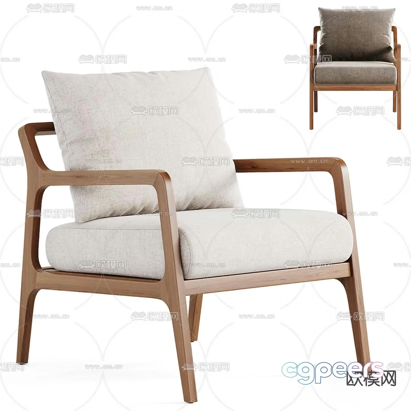chair leisure chair 3d model
