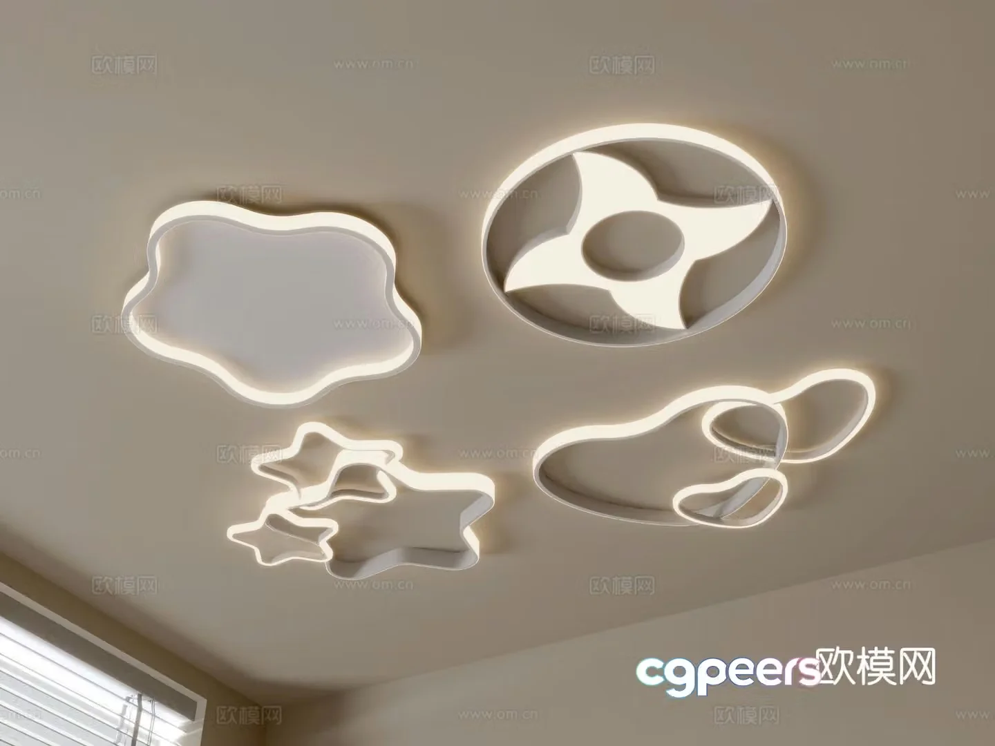 Modern ceiling lamp 3d model
