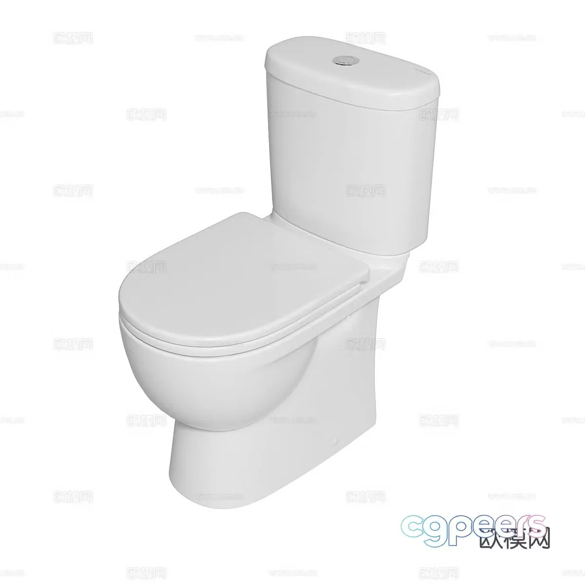 Smart toilet wall-mounted toilet household toilet toilet 3D model