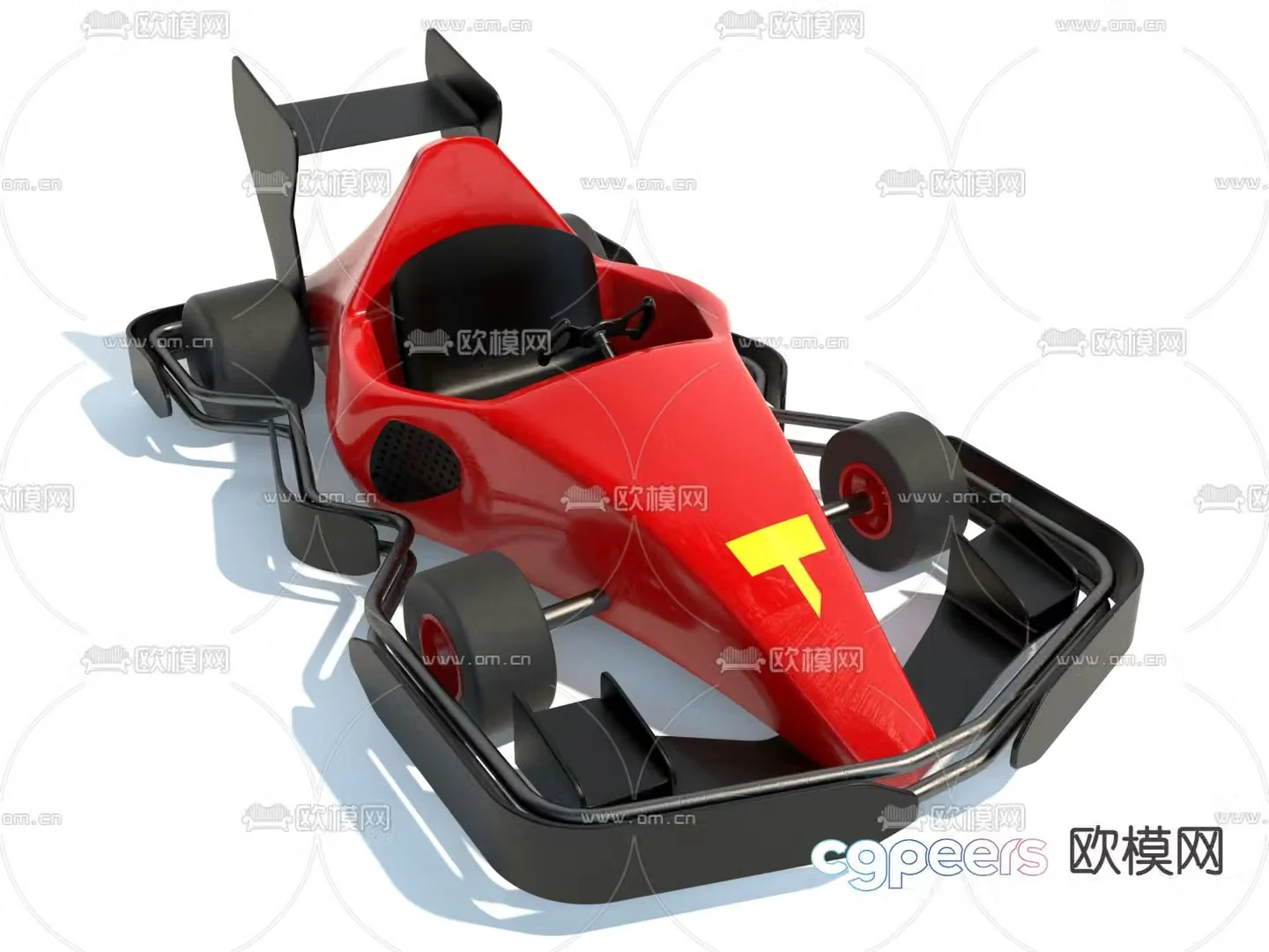 Children’s car toy car kart racing 3d model