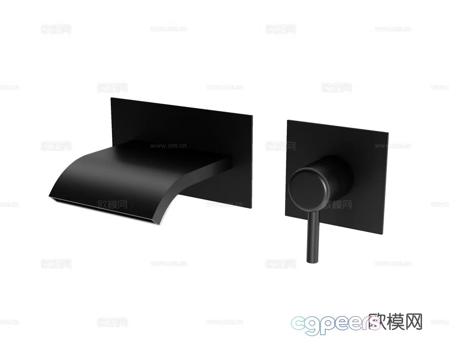 modern faucet bath faucet 3d model