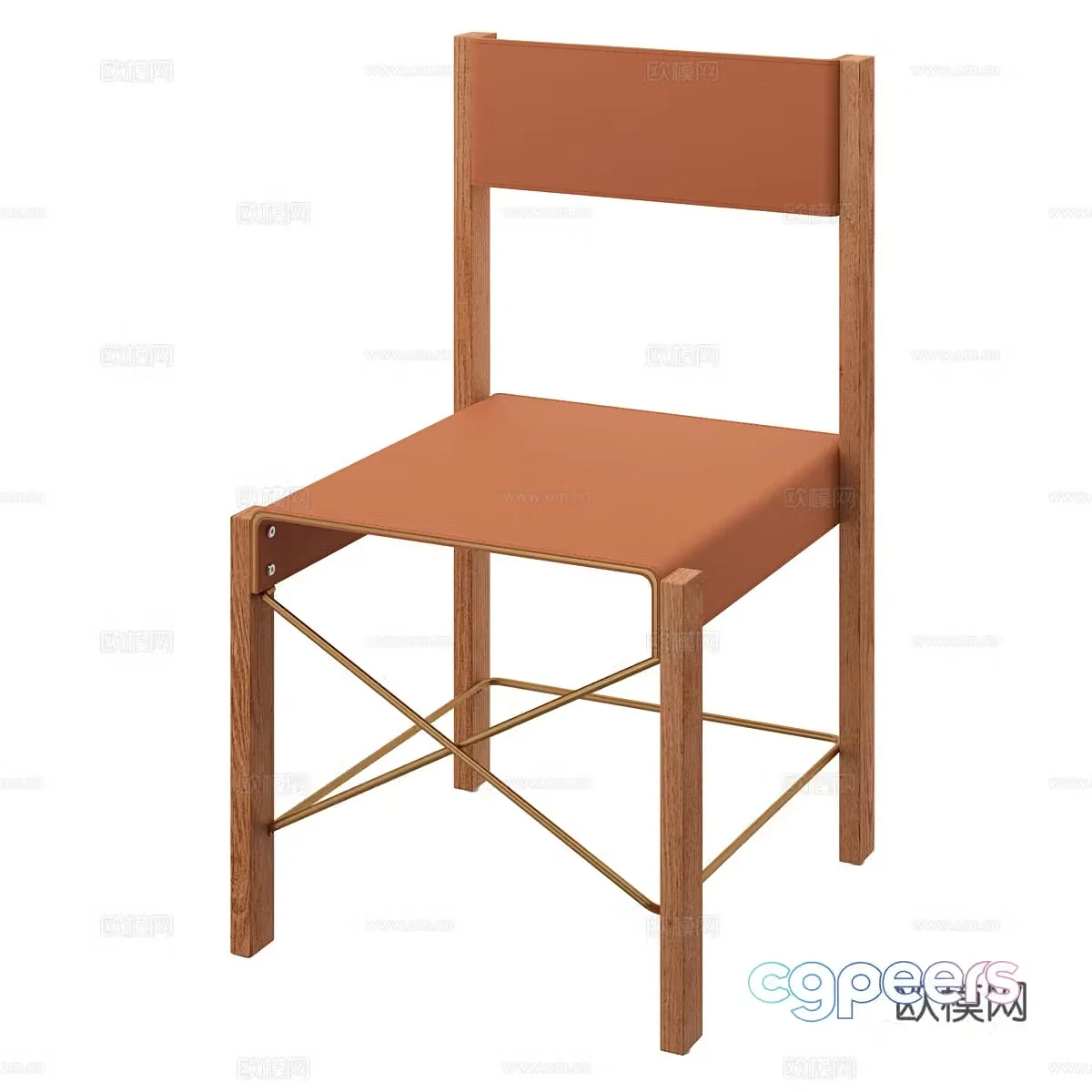 Modern simple single chair Single chair Simple chair Leisure chair Stool 3d model