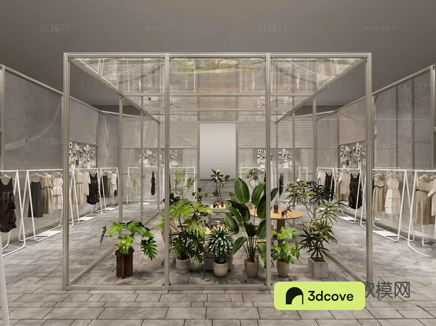 Clothing store Clothing exhibition hall Aluminum profile Camping