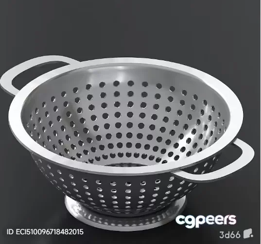 A Metal Colander 3D Model – 4526 – VRAY Render