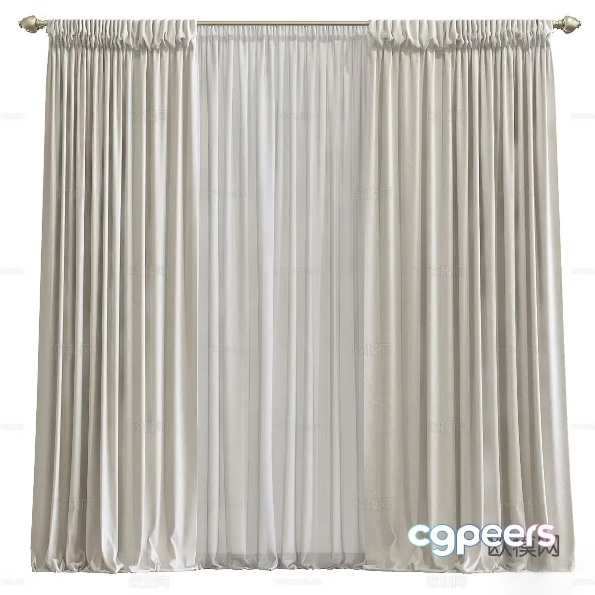 Curtain 3d model