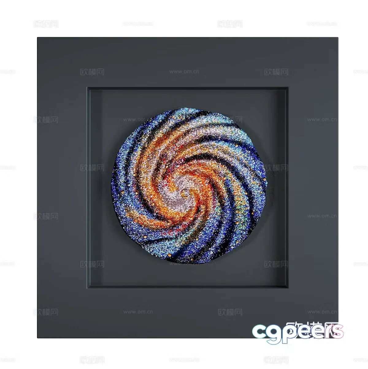 New Chinese style wall decoration hanging decoration 3d model