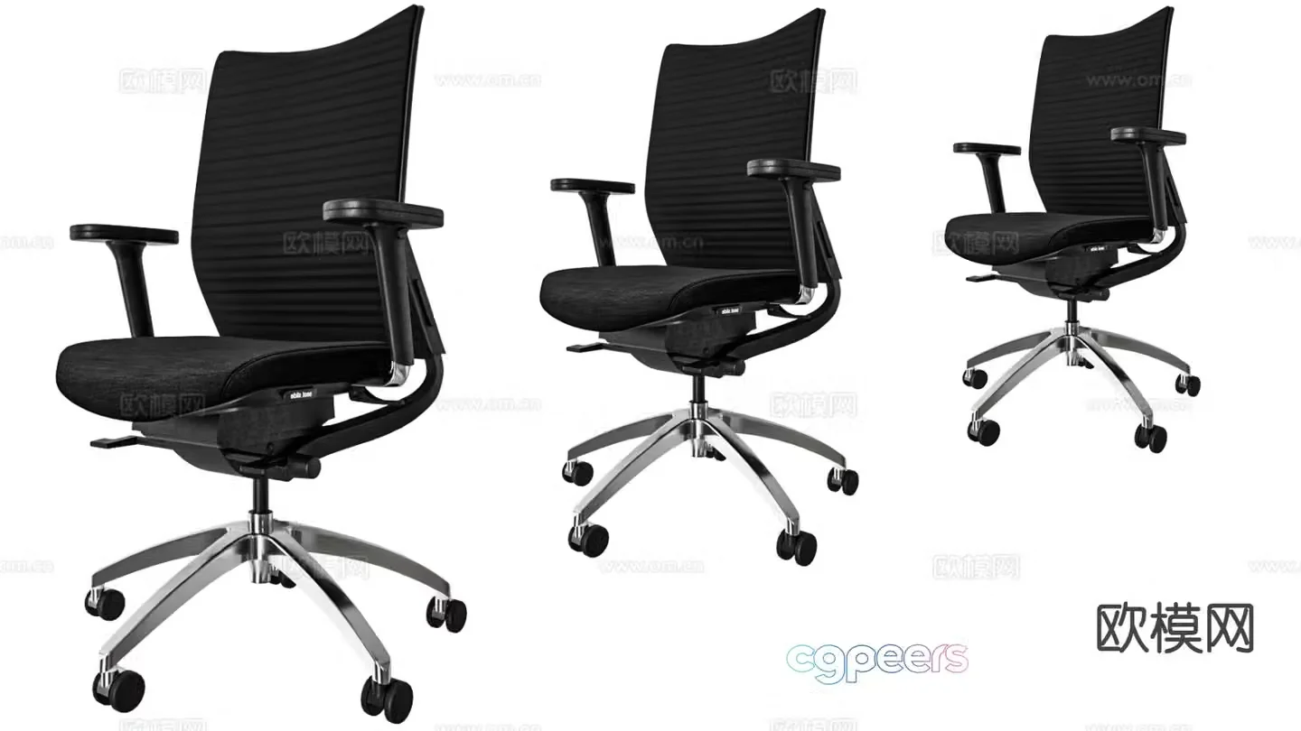 Simple office chair 3d model