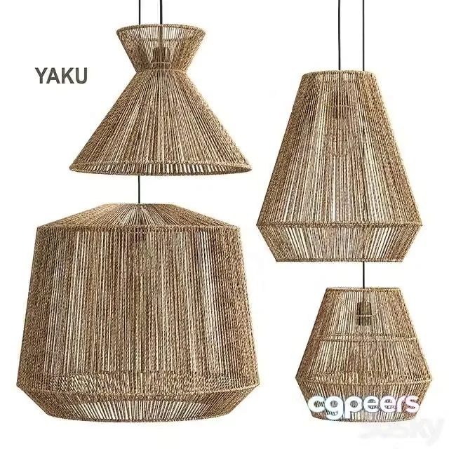 3ds Max Free – Hemp lamp Yaku LA REDOUTE