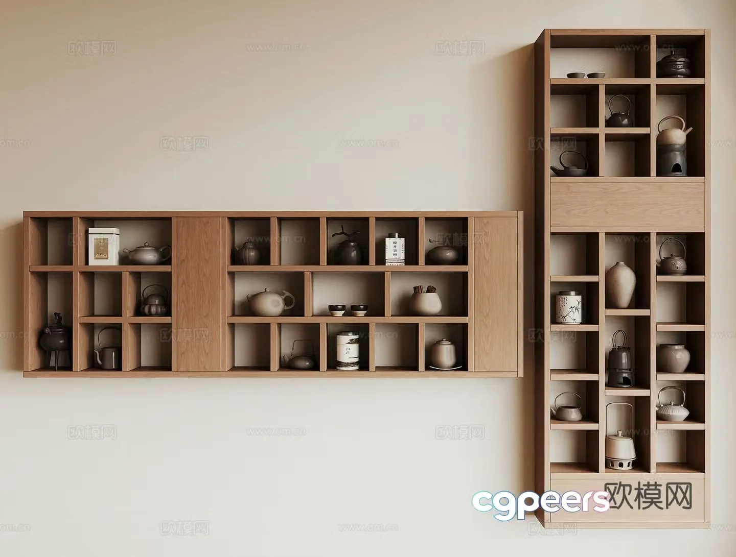 New Chinese tea cabinet 3D model