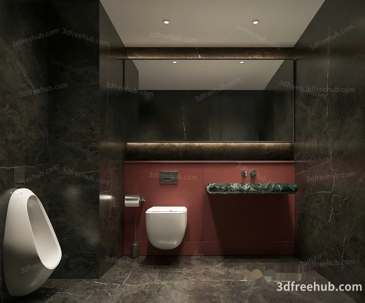 Modern Bathroom 3D Model – 21172 – VRAY Render