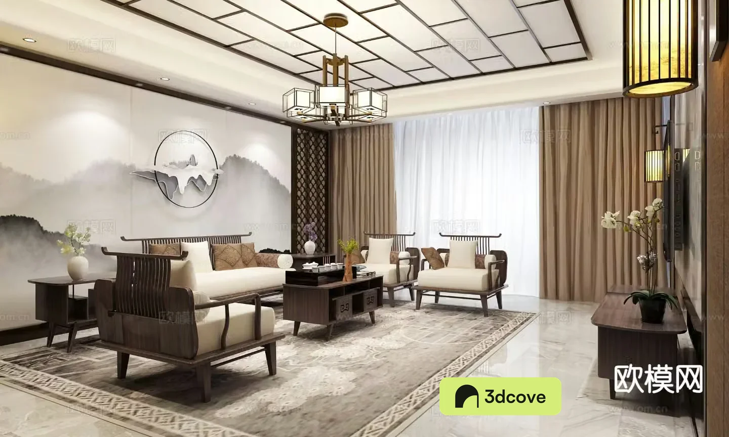 New Chinese style living room