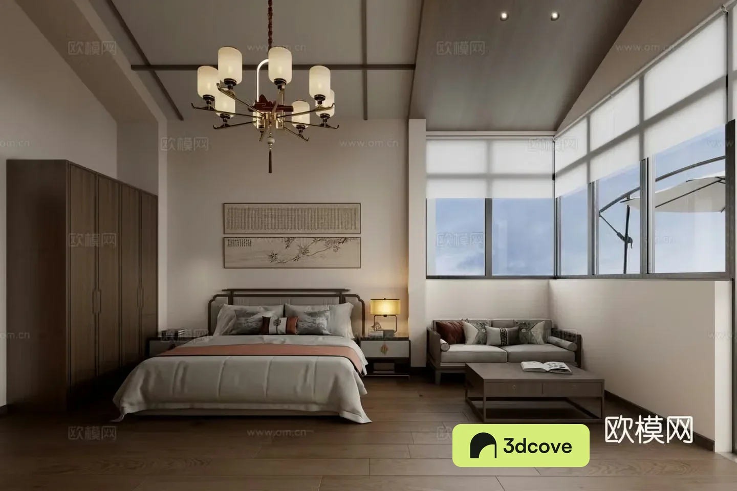 New Chinese bedroom
