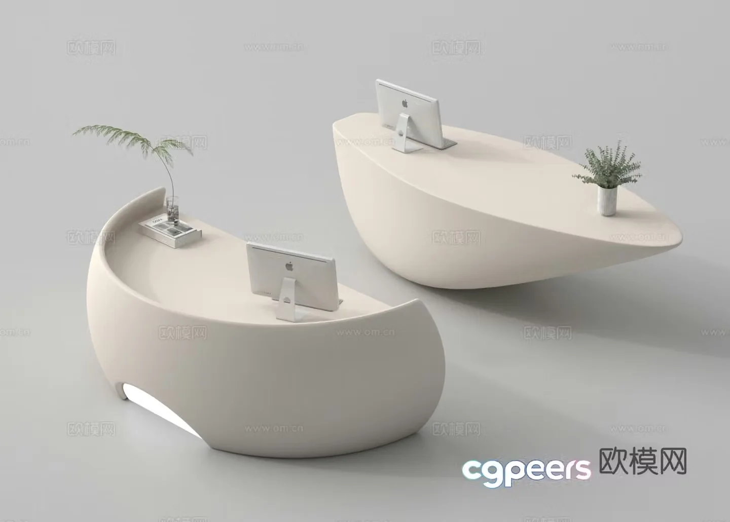 Front desk Company front desk Beauty salon front desk Hotel front desk Consulting desk Reception desk 3D model