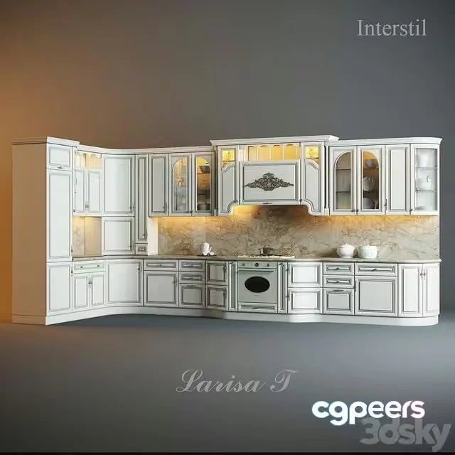 3ds Max Free – Kitchen Interstyle Larissa T