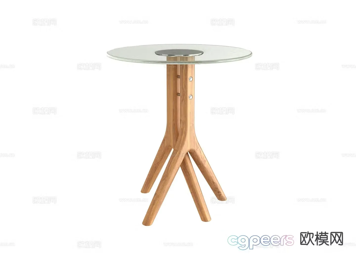 Round table side table table table 3d model