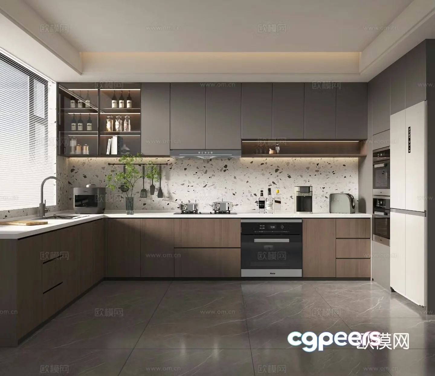 Modern kitchen 3d model