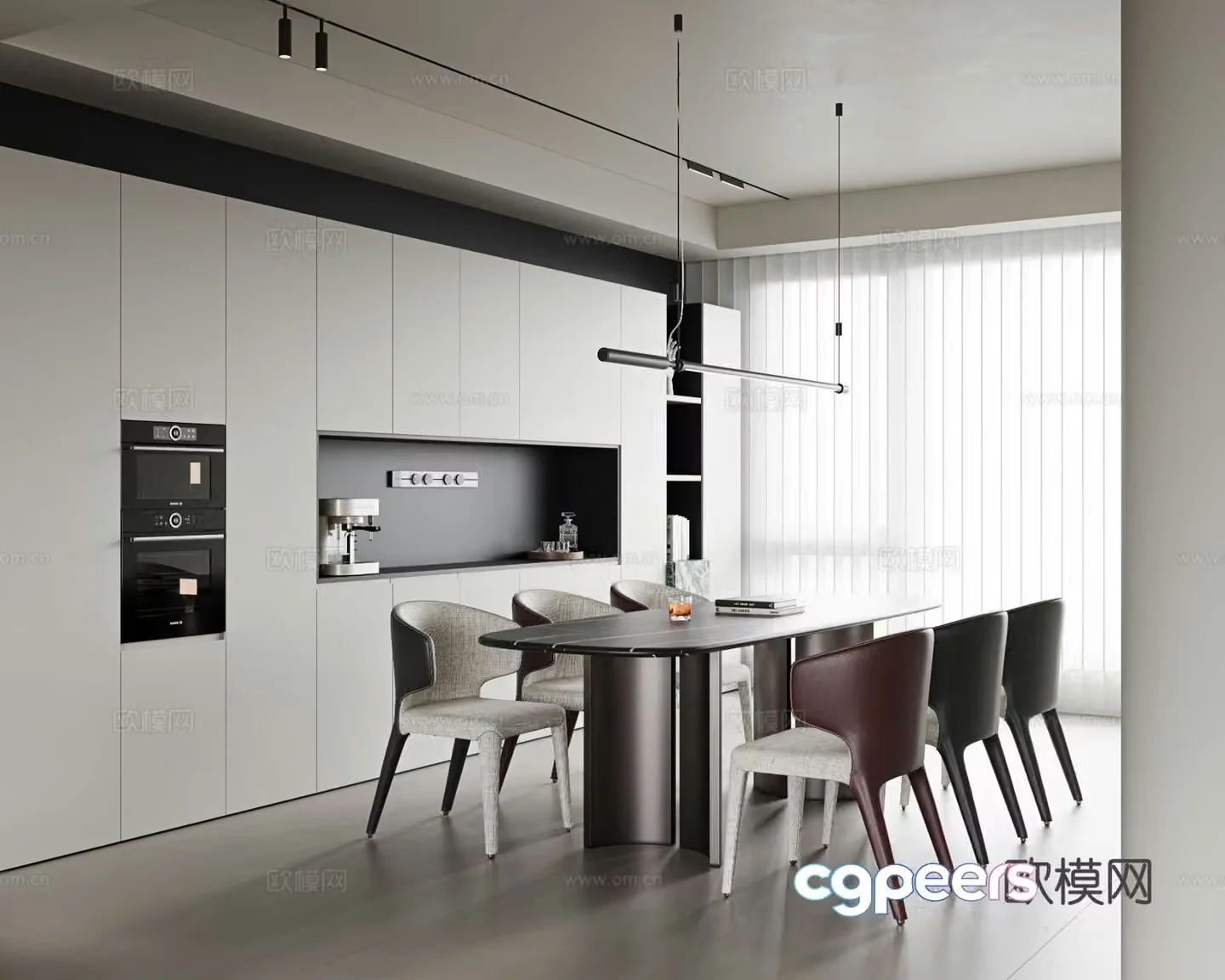 Italian restaurant 3d model