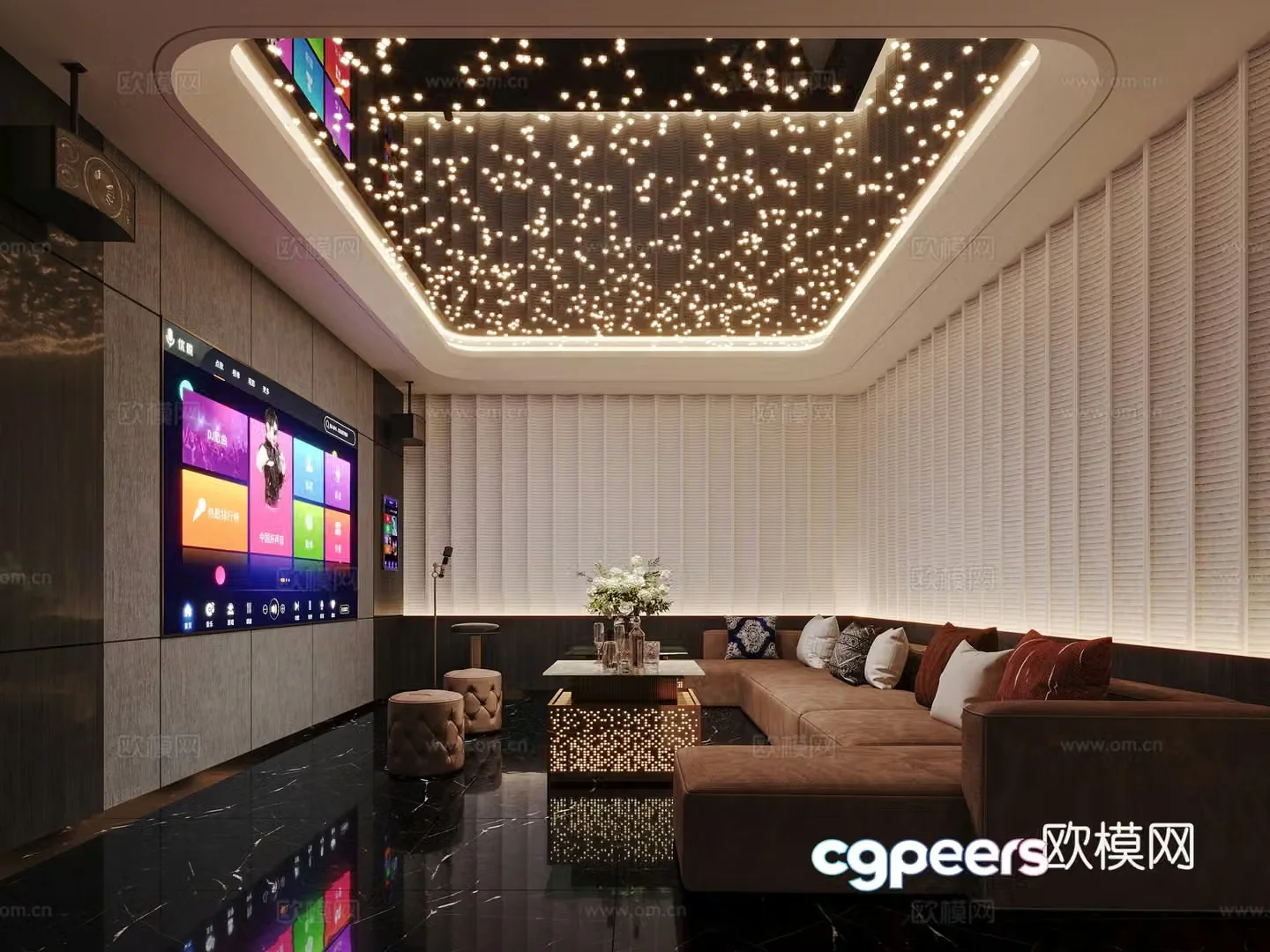 Now KTV private room 3D model