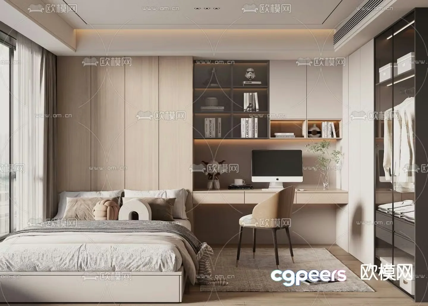 Tatami bedroom second bedroom 3D model
