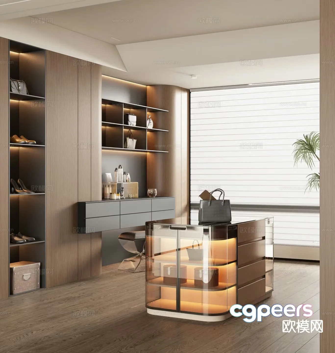 Italian cloakroom 3D model