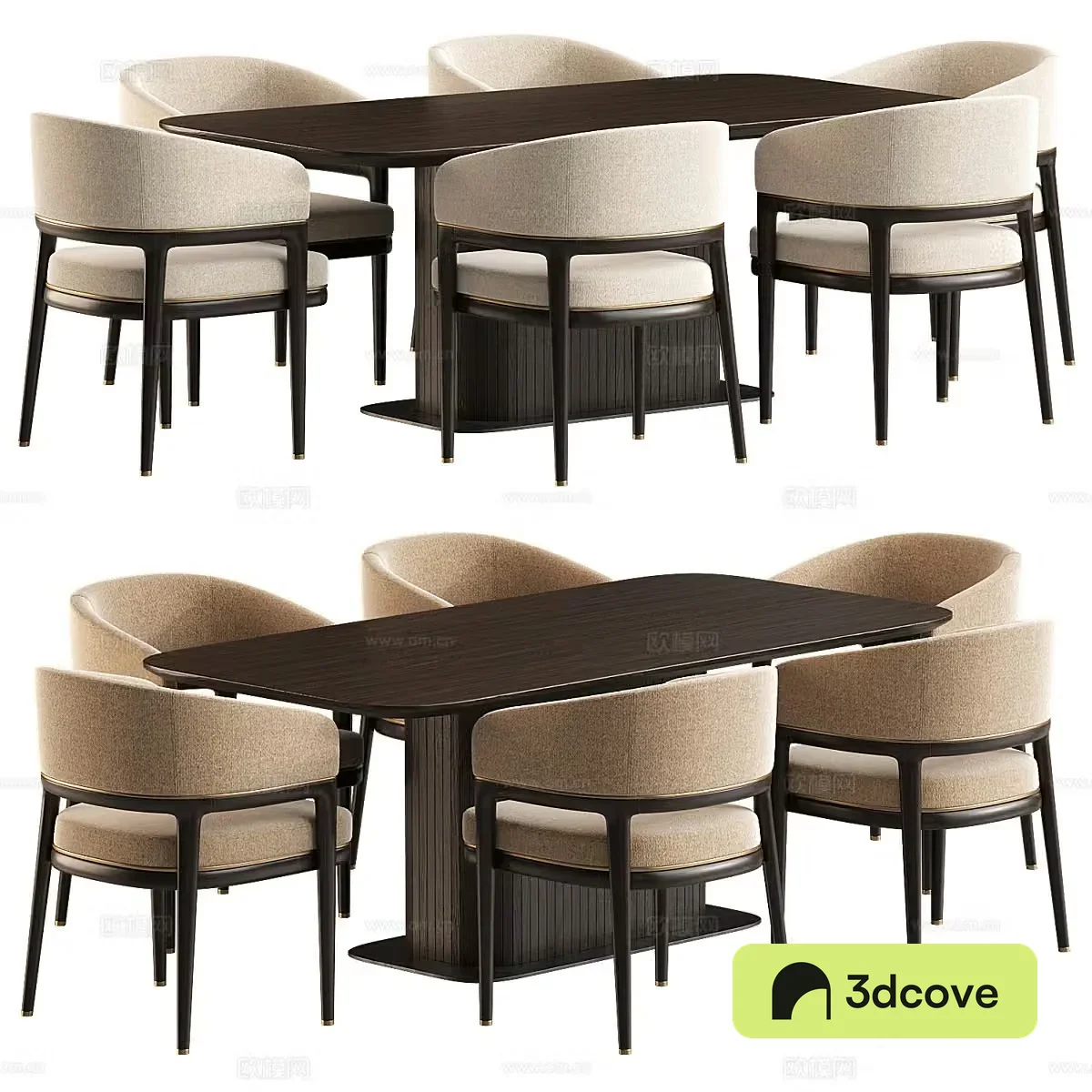 New Chinese dining table and chairs
