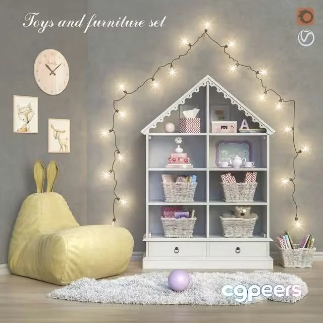 3ds Max Free – Toys and furniture set 21