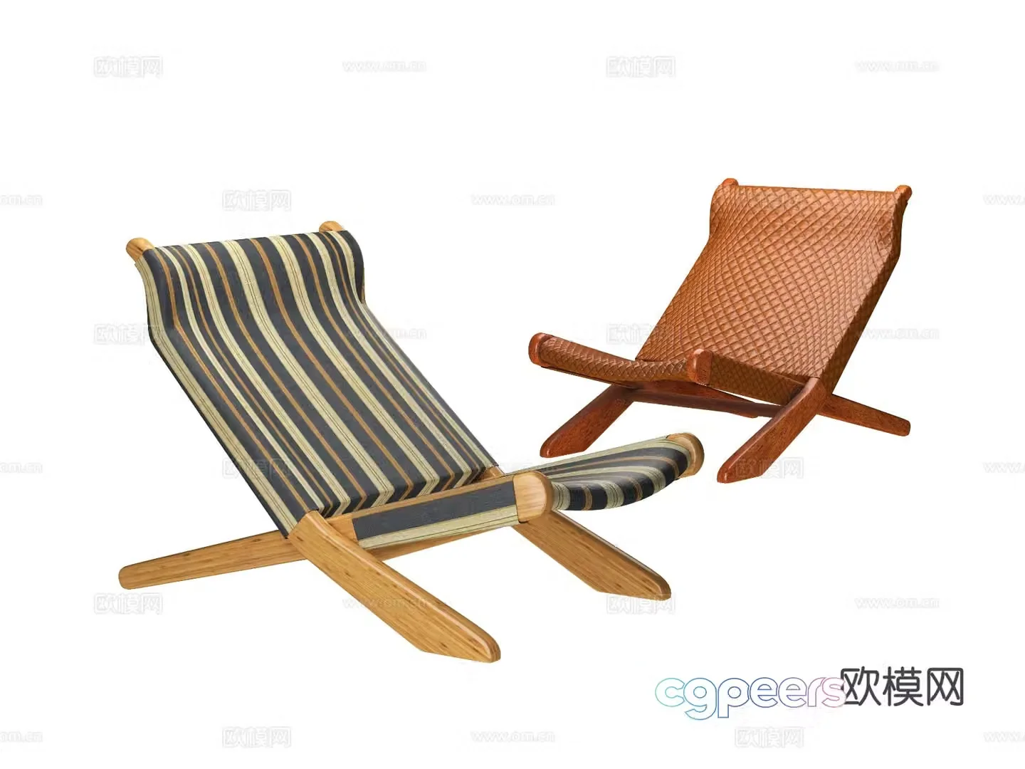 Modern chair leisure chair 3d model