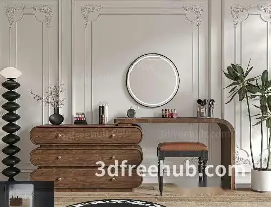 Modern Dressing Room 3D Model – 18578 – VRAY Render