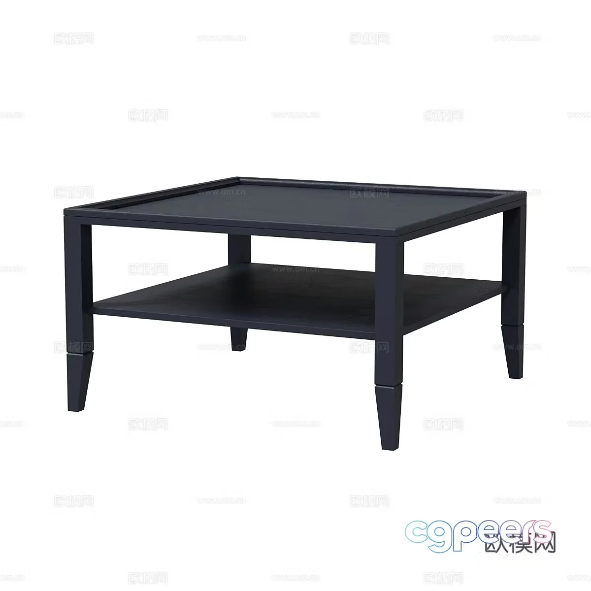 Square coffee table simple coffee table 3d model