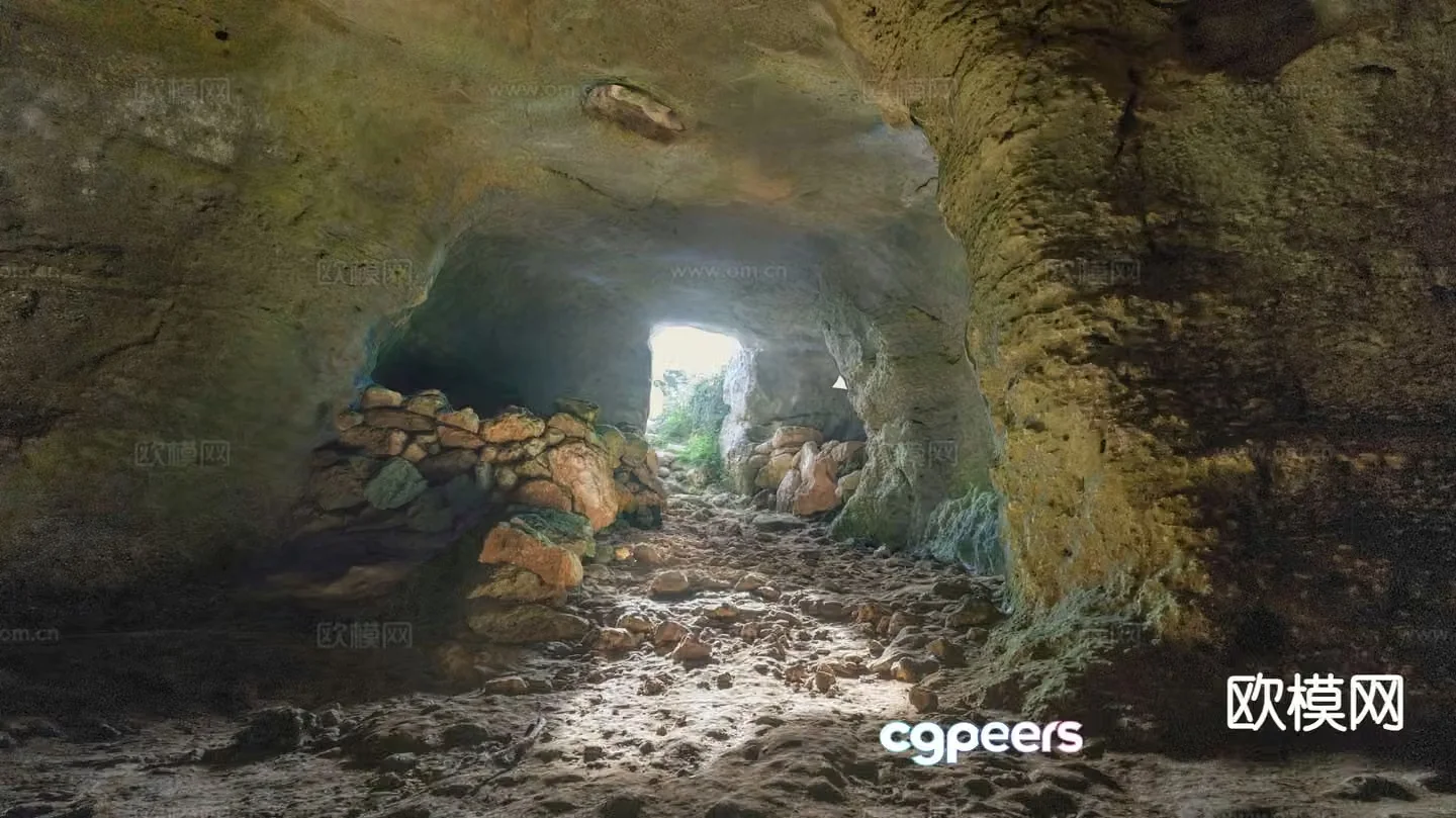 artificial cave cave cave 3d model