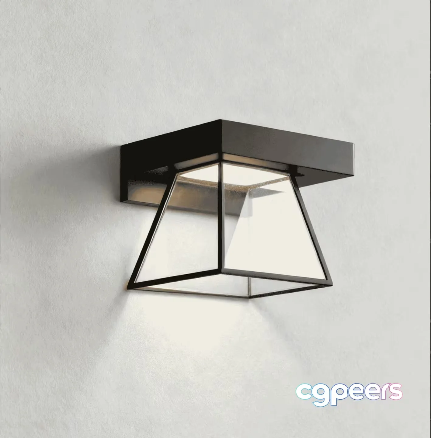 Modern Black Light Fixture 3D Model – 11665 – CORONA Render