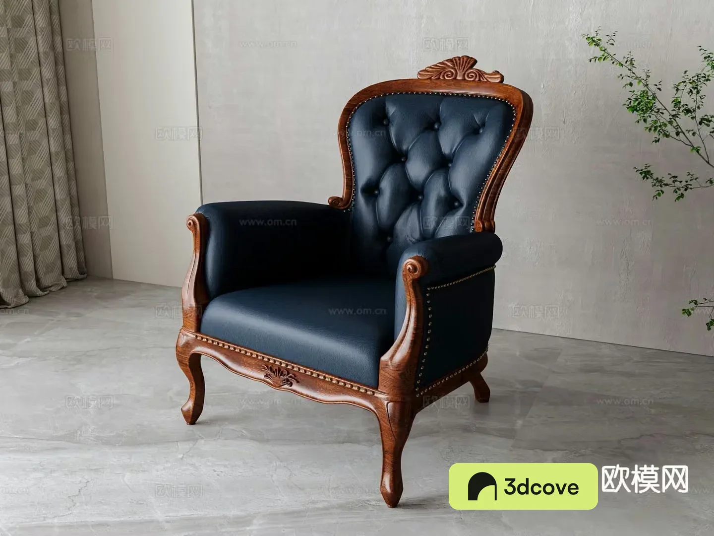 American single sofa armchair
