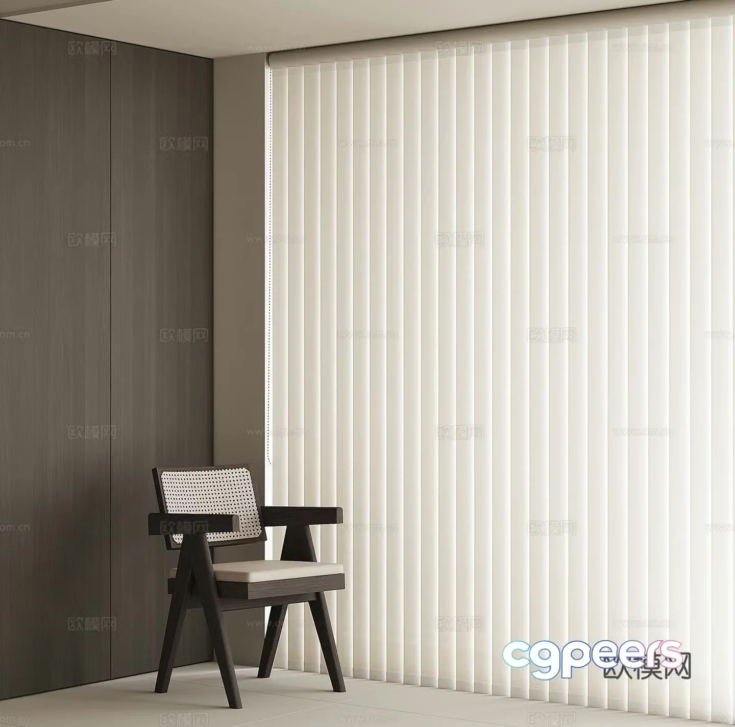 Modern dream curtain 3d model