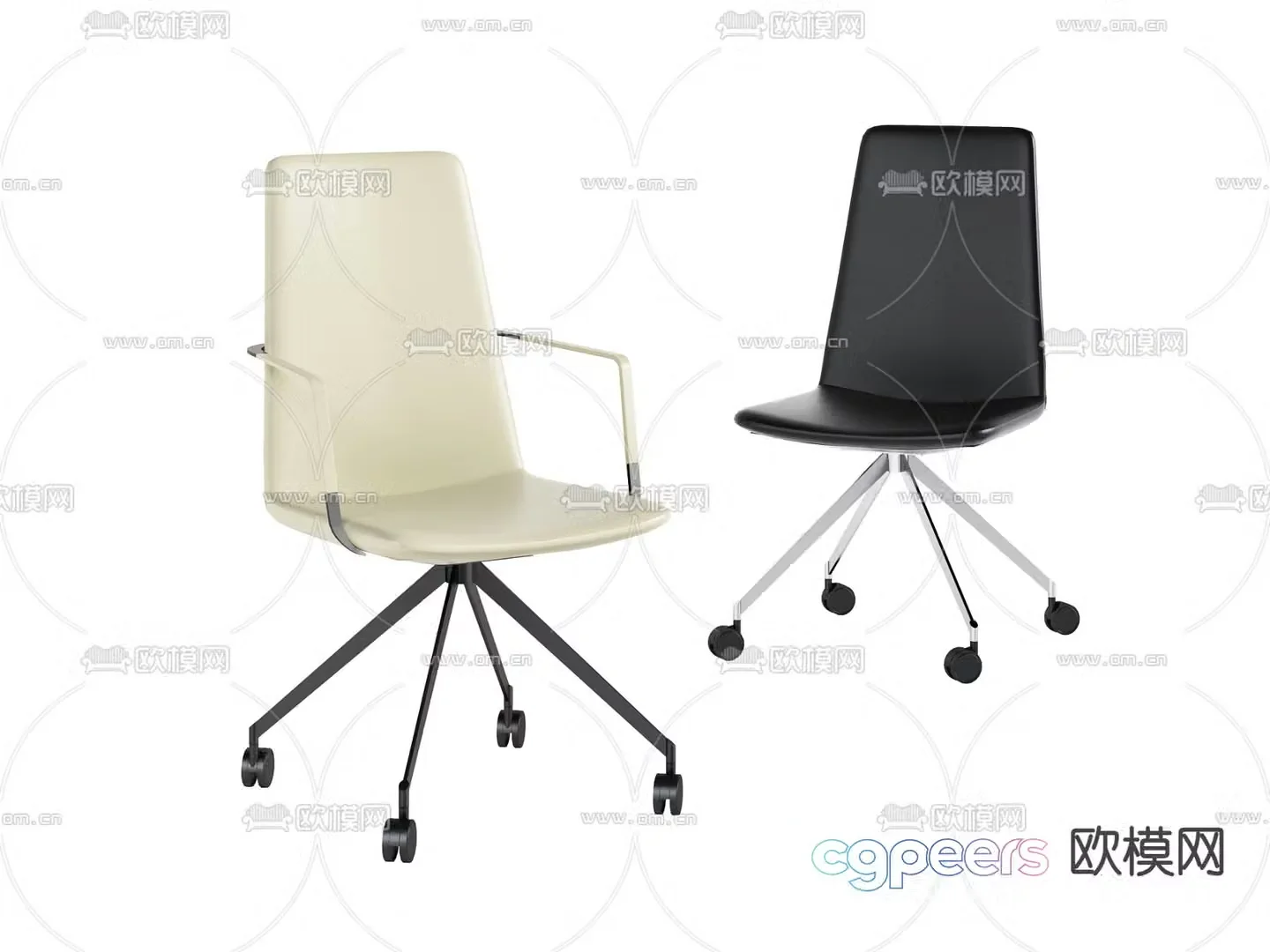 Office chair conference chair staff chair 3d model