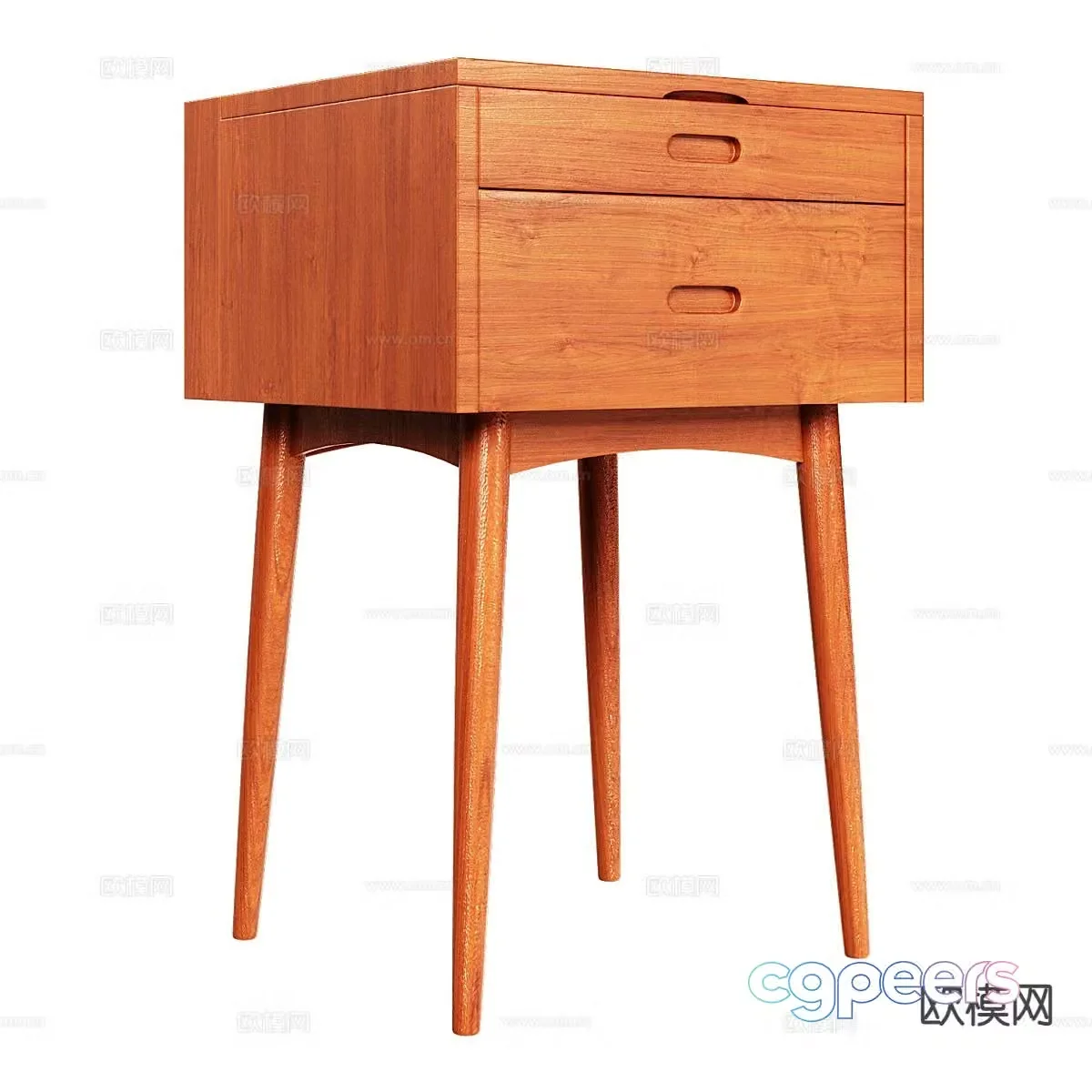 Nordic bedside table 3d model