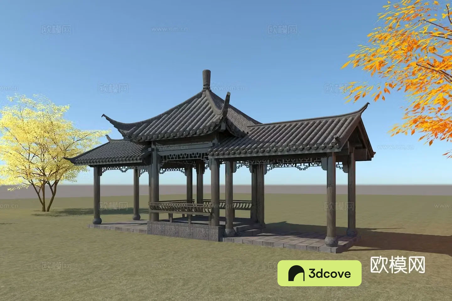 Chinese style corridor