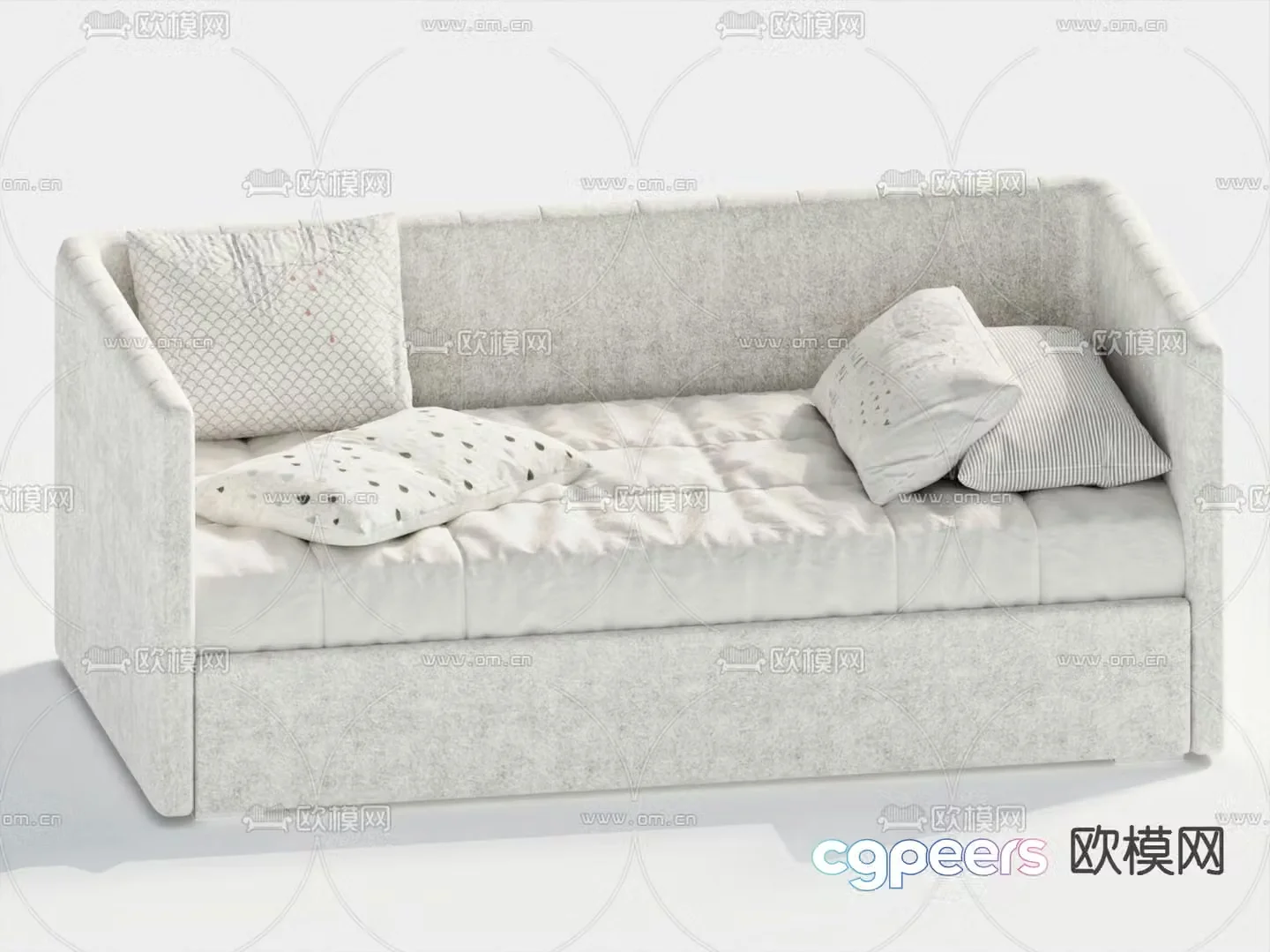 Children’s bed sofa bed 3d model