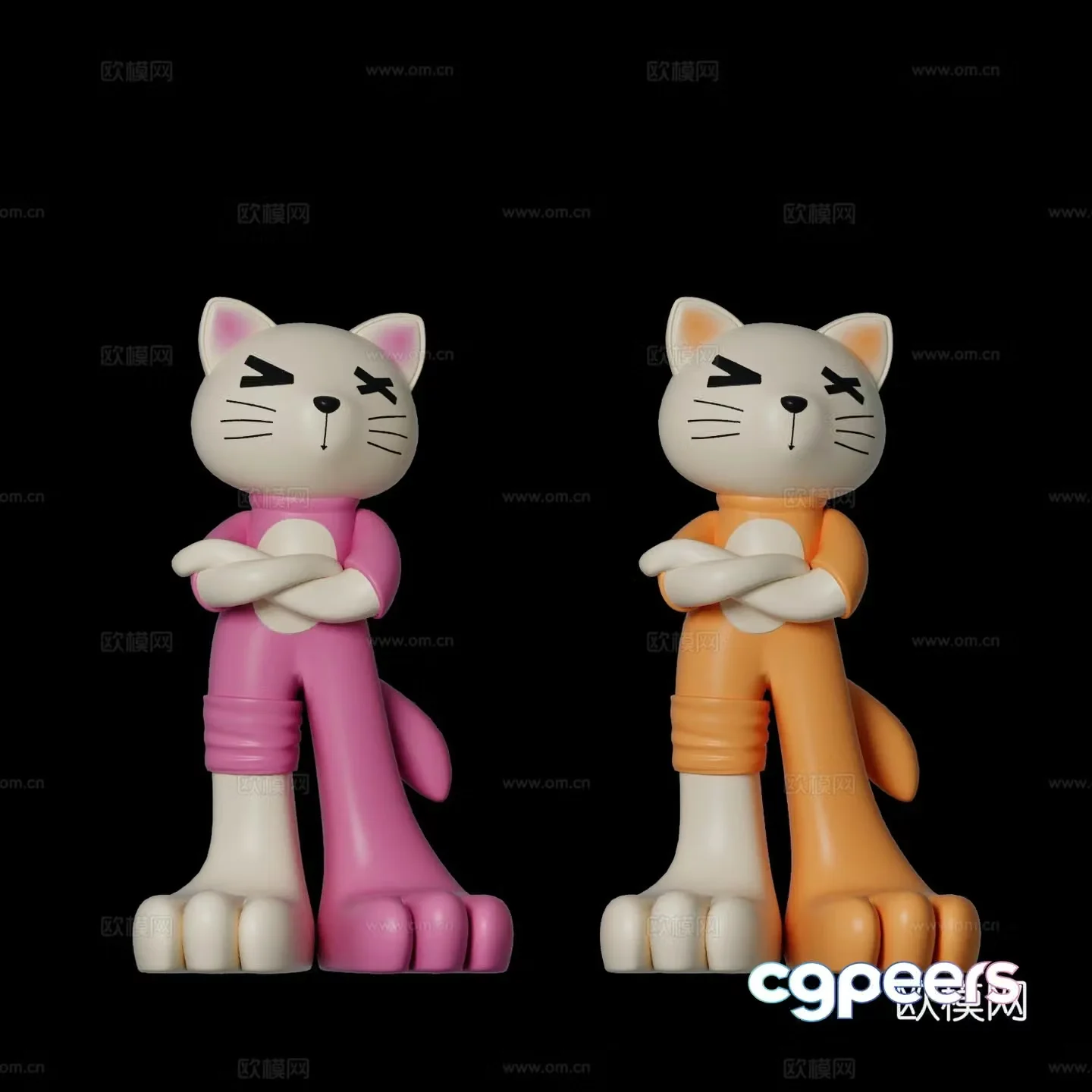Modern trendy toy ornaments 3D model