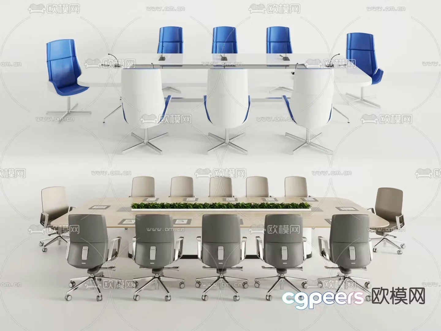 Modern conference table conference table 3d model