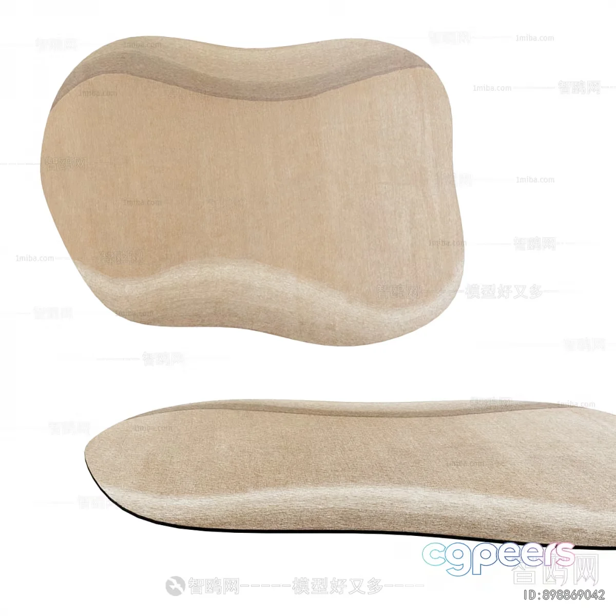 A Beige Footbed 3D Model – 20273 – VRAY Render