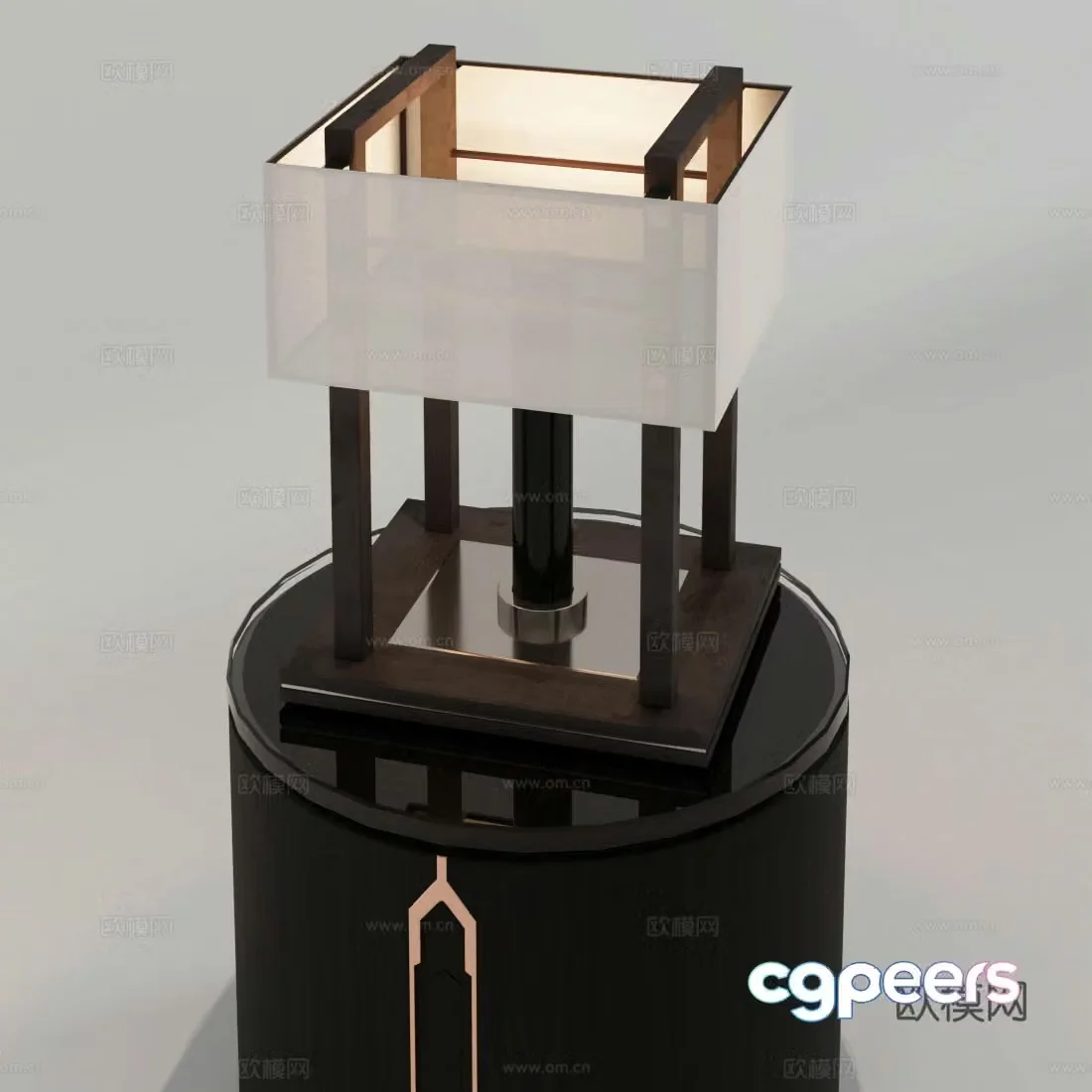 New Chinese desk lamp 3D model
