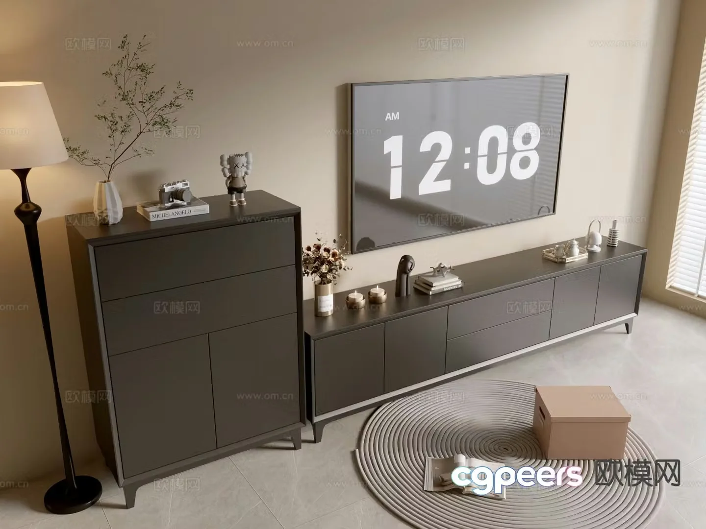 Modern TV cabinet 3d model